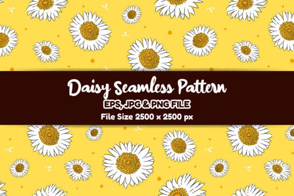 Daisy Flower Seamless Pattern