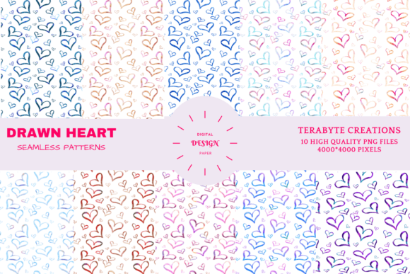 Drawn Heart Pattern: Timeless Warmth Meets Modern Design Flexibility