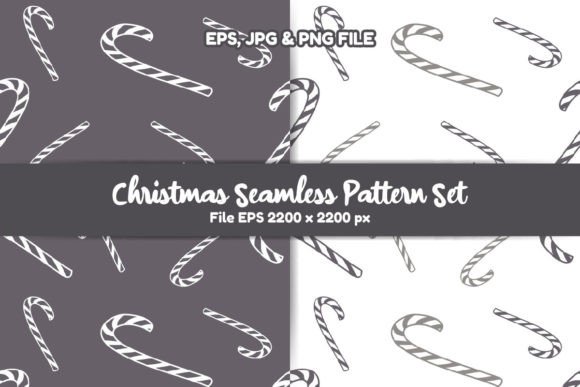 Monochrome Christmas Seamless Pattern