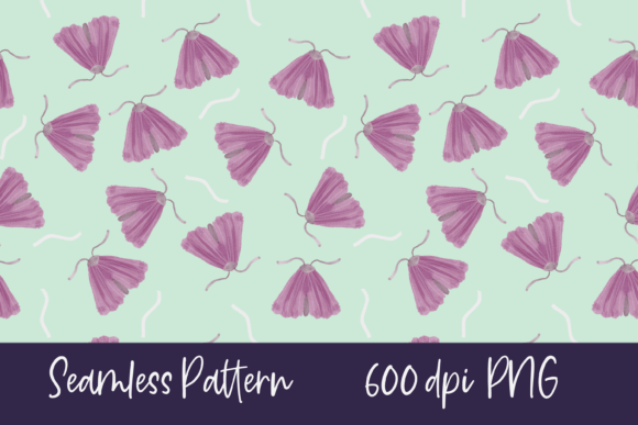 Pink Moth Seamless Pattern: A Versatile Design Resource for Real Creative Work