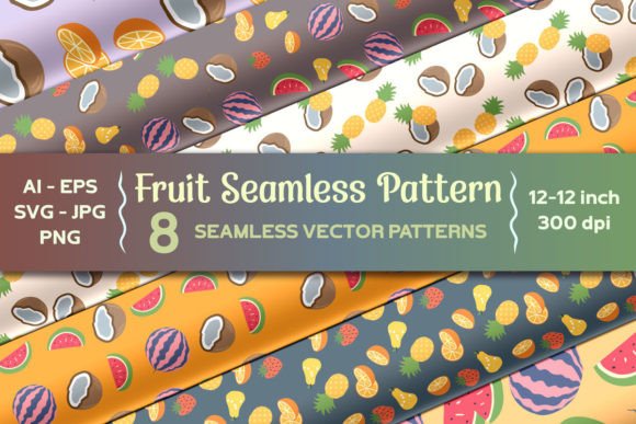 Seamless Fruit Pattern - Digital Paper