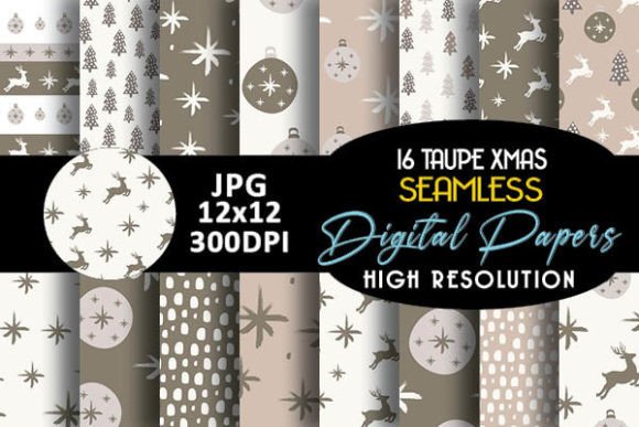 Taupe Christmas Seamless Digital Papers: A Practical Guide for Designers and Crafters