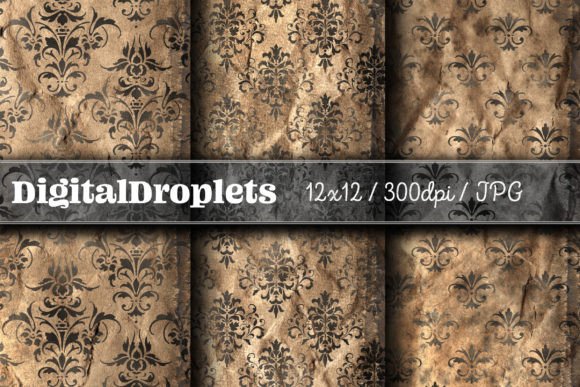 Vintage Damask Scrapbook Vol. 1 FREEBI
