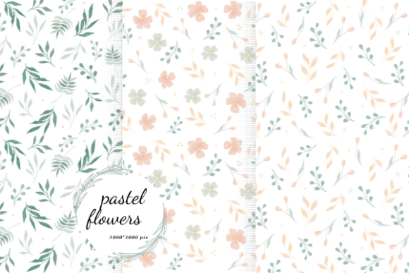 Watercolor Pastel Flowers